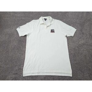 Alabama Crimson‎ Tide Polo Shirt Mens Large NCAA Antigua White